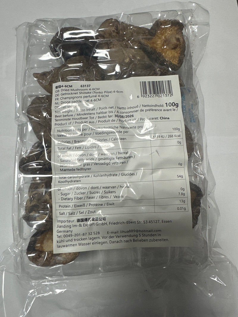 Getrocknete Shiitake Pilze 100g