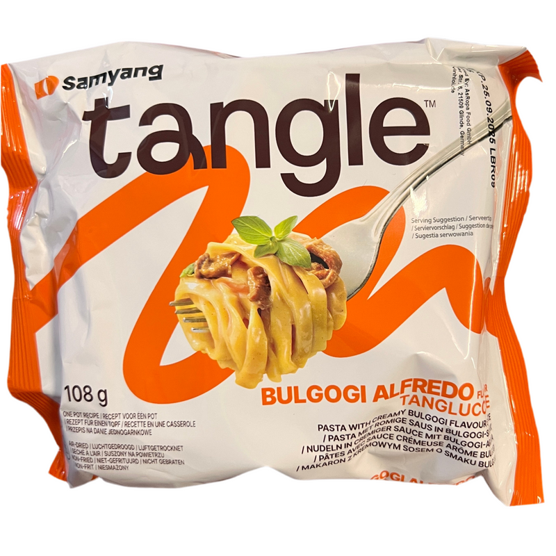 韩国三养 方便面 奶油烤肉味/SAMYANG Tangle-Nudeln in cremiger Bulgogi-Alfredo-Sauce 108g