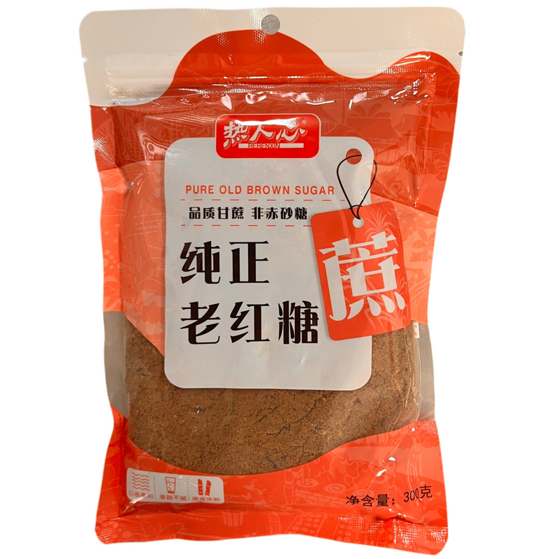 热人心 纯正老红糖/RERENXIN Brauner Zucker 300g