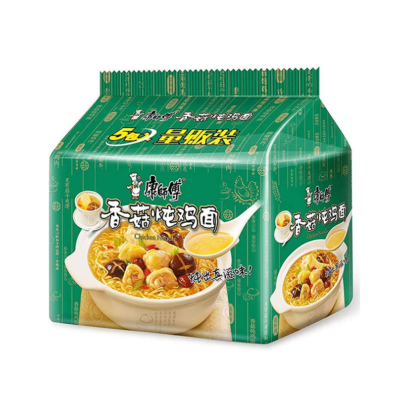 康师傅 香菇炖鸡面 五连包 /KangShiFu Instant Nudelnsuppe Hühner Pilze Geschmack 5*110g