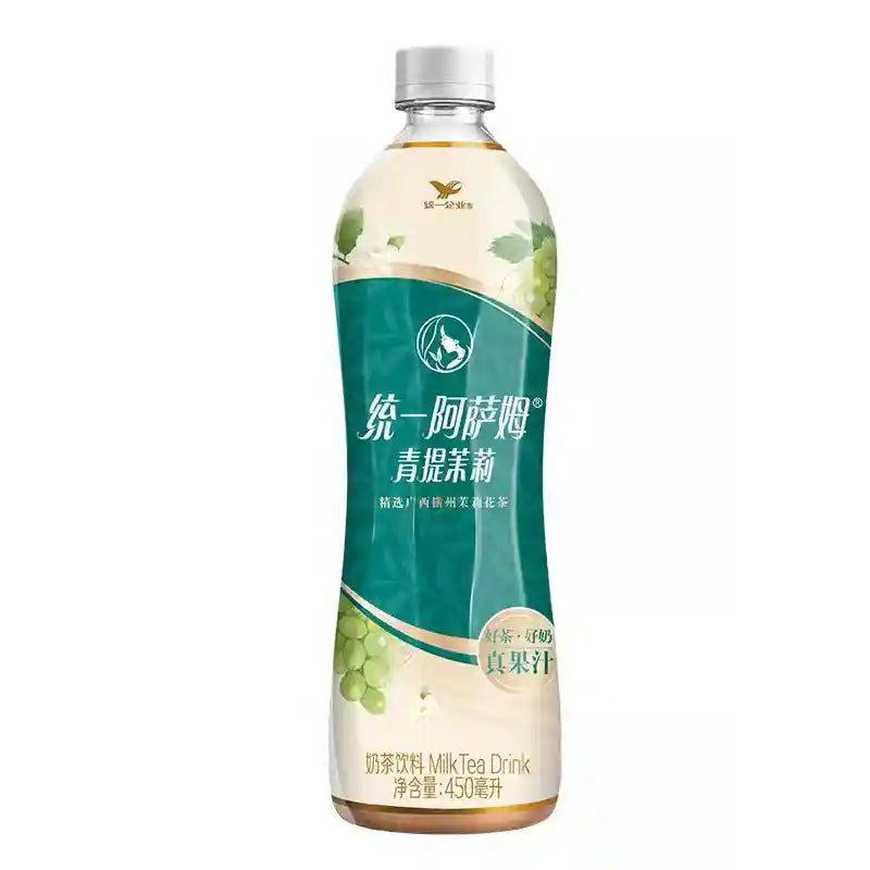 统一  阿萨姆 青提茉莉奶茶/UNIF Milchteegetränk mit Trauben- und Jasmingeschmack 450ml