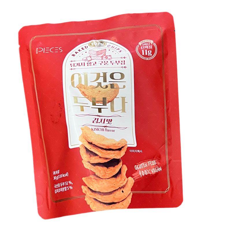 韩国泡菜豆腐脆片/Tofu Chips mit Kimchi-Geschmack 30g