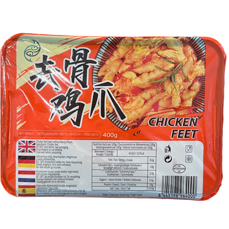 冰冻 去骨鸡爪/TK TCT Hühnerfüße ohne Knochen 400g