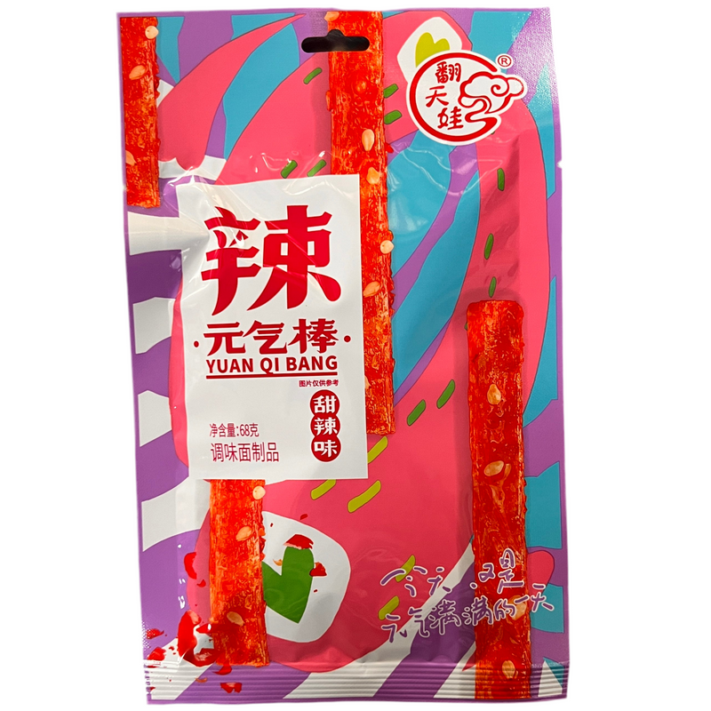 翻天娃 元气棒 甜辣味/FTW Gluten-Snack, süß und scharf 68g