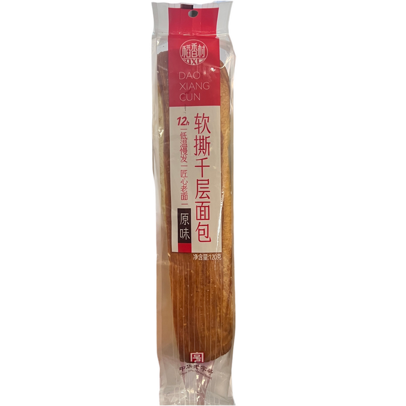 稻香村 软撕千层面包 原味/DXC Weiches Schichtbrot mit Naturgeschmack 120g