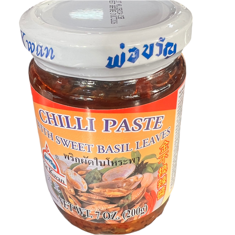 铂宽 金不换辣酱/POR KWAN Chilipaste mit süßen Basilikumblättern 200g