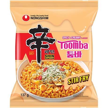 农心 辛拉面 奶油意大利面 辣火鸡面 137克 /Instantnudeln Shin Ramyun Toomba mit Cremig Scharf Geschmack 137g NONGSHIM
