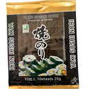 寿司海苔/JHFOODS Yaki Nori Sushi Blätter, gerösteter und getrockneter Seetang 10Stück, 25g