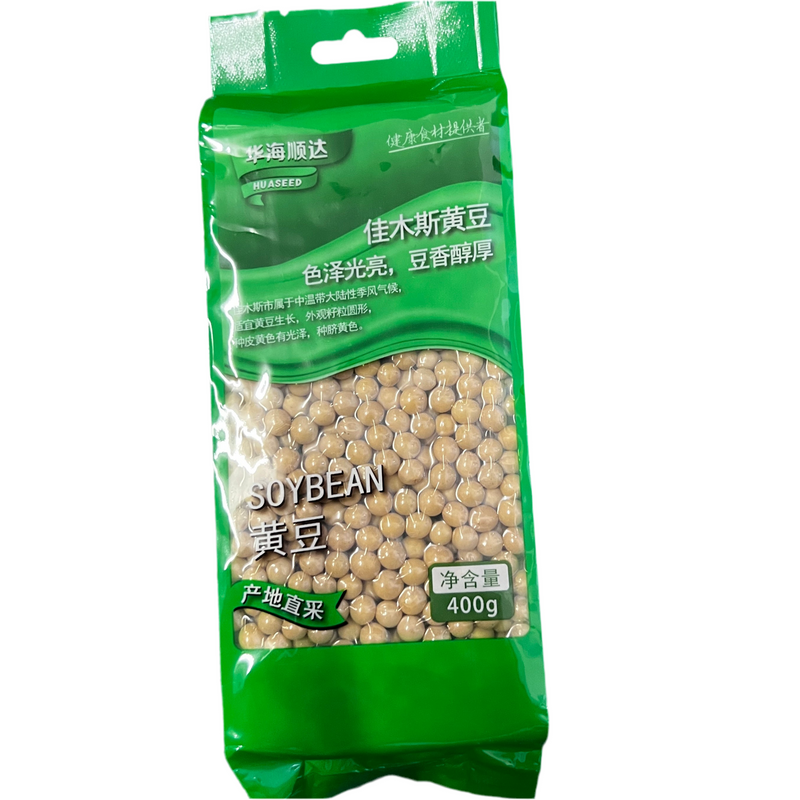 华海顺达 黄豆/HUASEED Getrocknete, gelbe Sojabohnen 400g