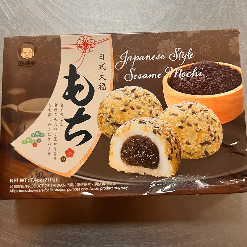 四婶婆 日式大福 芝麻麻薯/SZU SHEN PO Sesam-Mochi Japanischer Art 210g