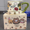 马克杯 动物涂鸦 鳄鱼 绿色/HAPPY DAY Grüne Keramiktasse 400ml mit diversen Tiermotiven