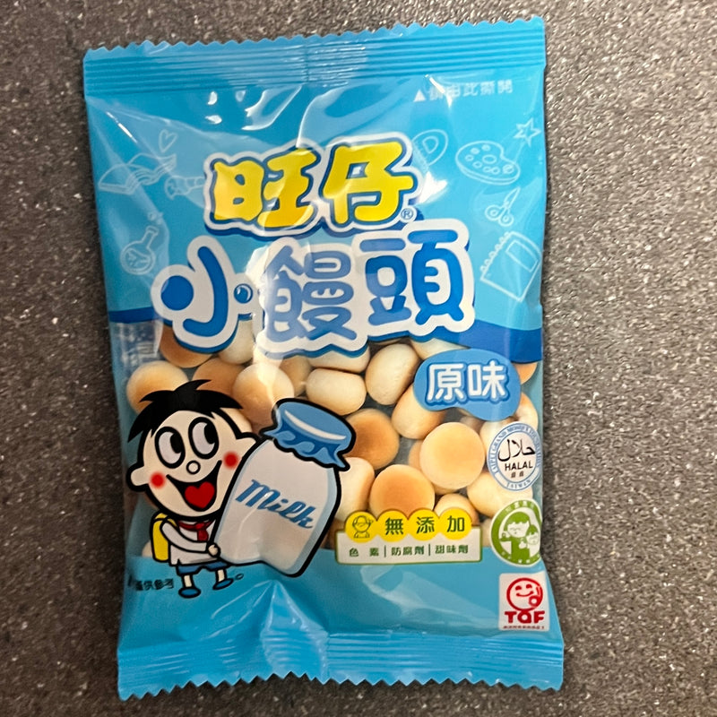 旺仔小馒头/WANTWANT Mini-Kekse mit Milchgeschmack 30g