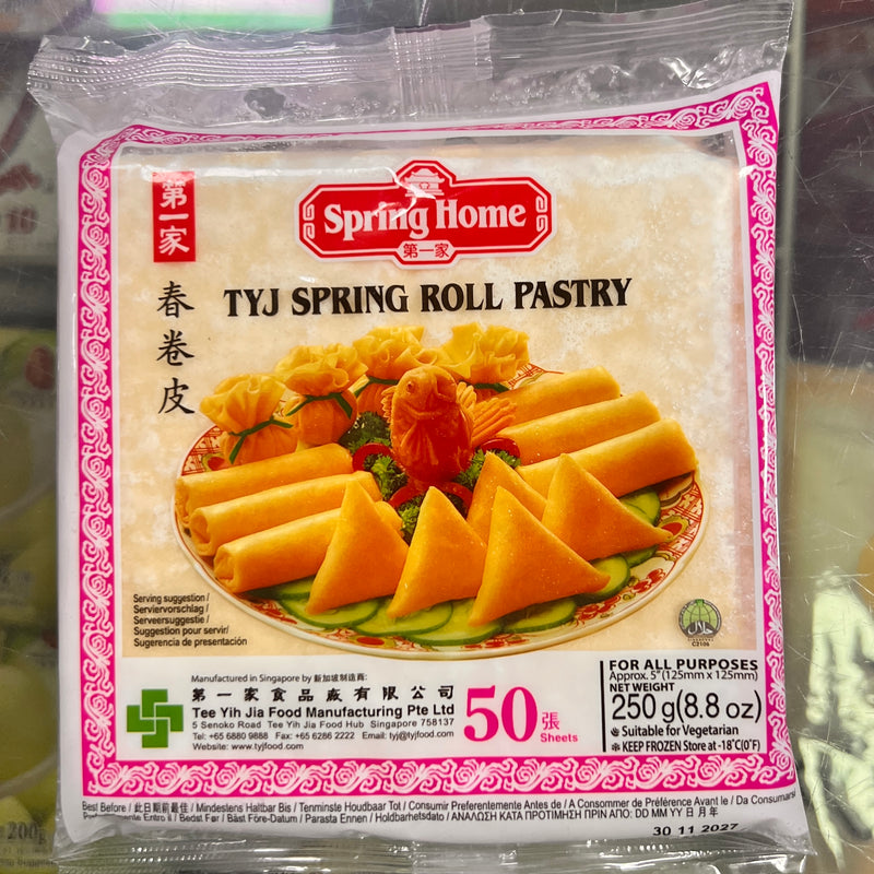 冰冻 第一家 春卷皮/TK SPRINGHOME Teigblätter für Frühlingsrollen 250g