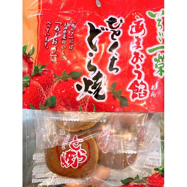 日本豆沙饼 草莓铜锣烧/Dorayaki Erdbeer-Bohnen-Paste 123g