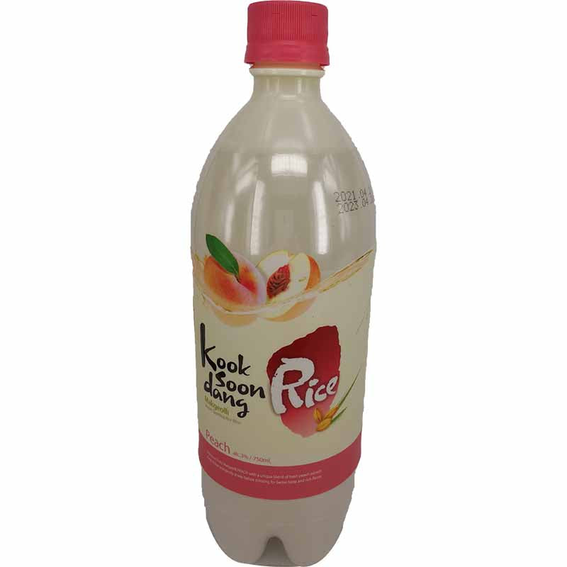 麴醇堂 韩国米酒 白桃味/KOOKSOONDANG Makgeolli (Reiswein), Pfirsich 3%vol. 750ml