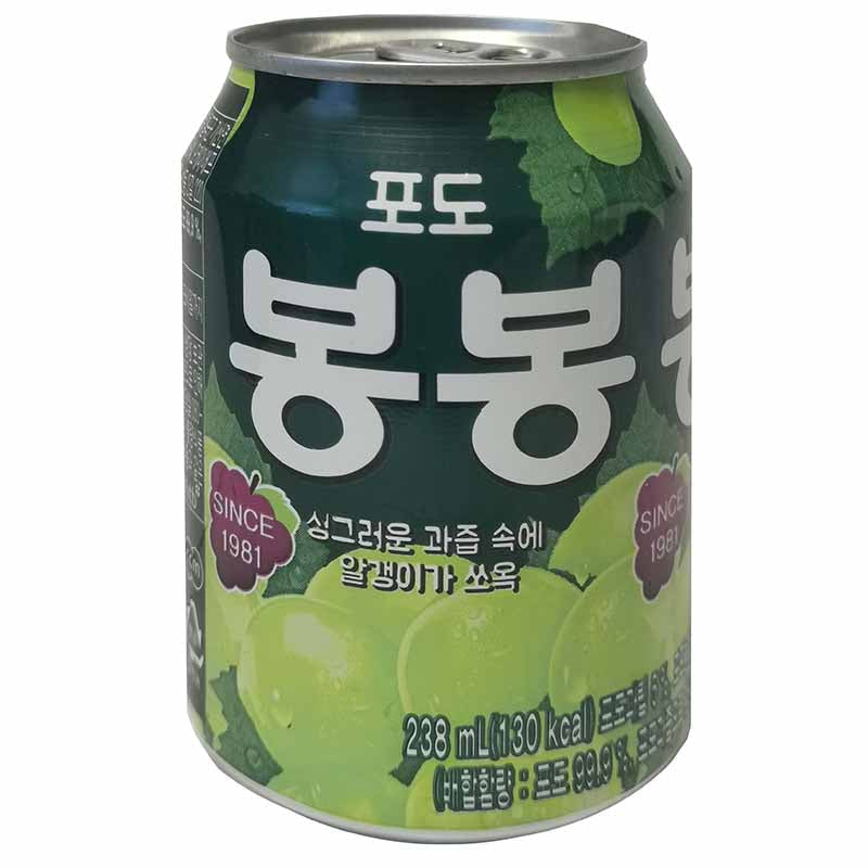 韩国 葡萄汁果肉饮料/HAITAI Korean. Erfrischungsgetränk, Weintraube mit Fruchtfleisch 238ml