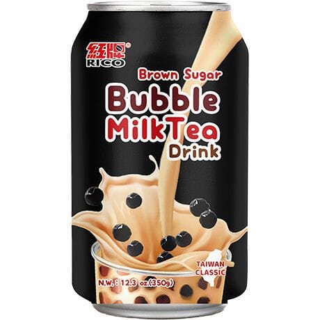 红牌 红糖珍珠奶茶/RICO Bubble-Tea mit braunem Zucker 340ml