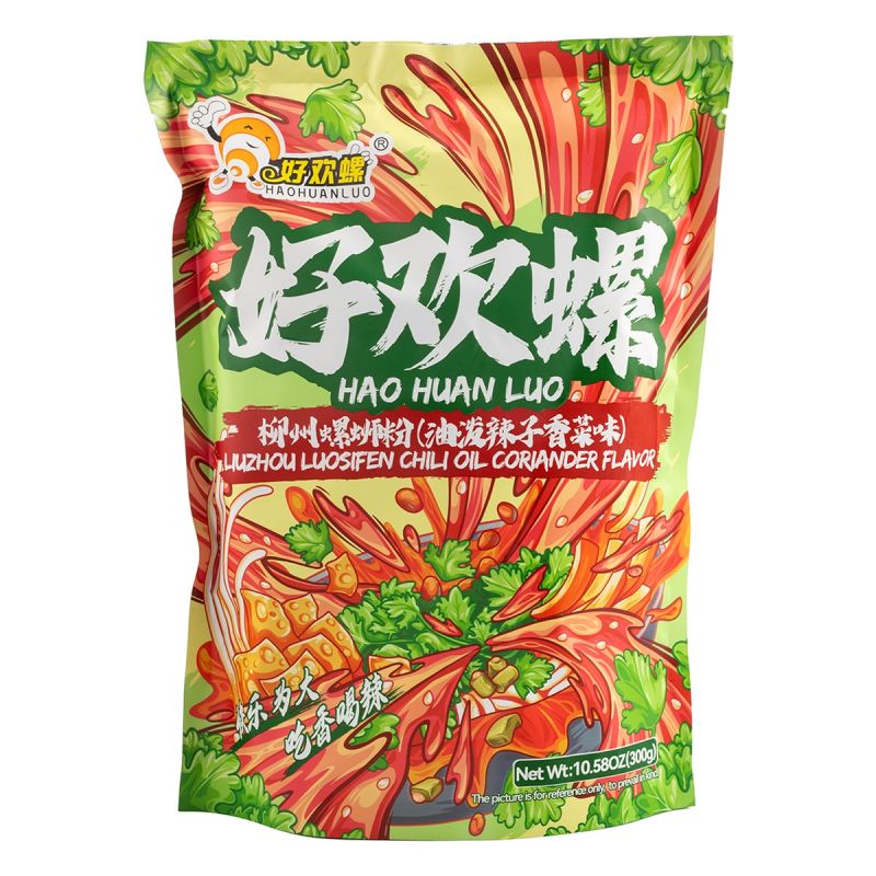 好欢螺 螺蛳粉 油泼辣子香菜味/HLL Reisnudeln mit Schneckensuppe, Koriander u. Chiliöl 270g