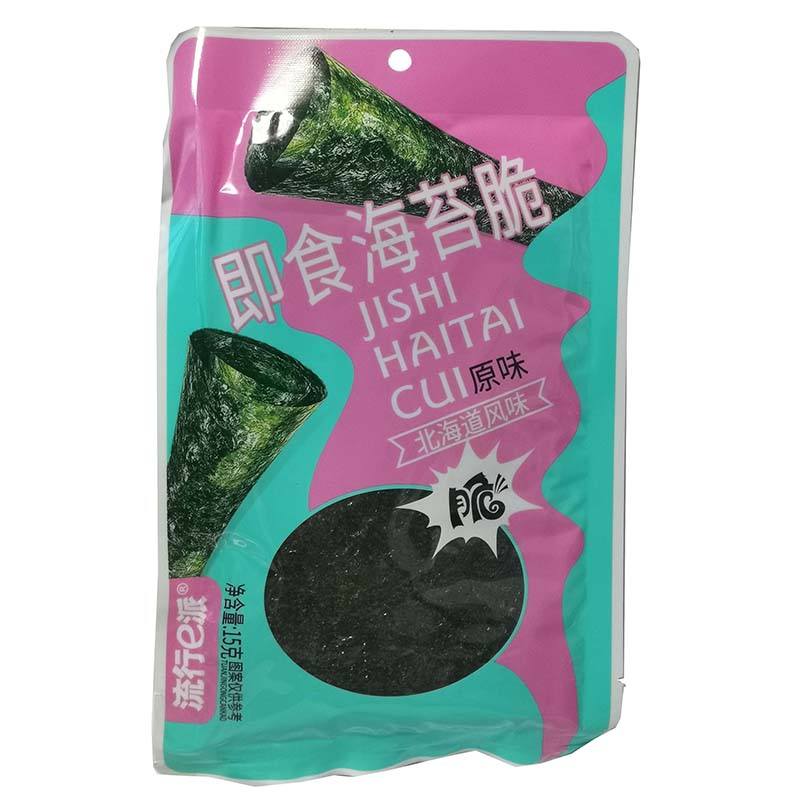 流行e派 即食海苔脆 原味/LXEP Knuspriger Purpurtang-Snack (Rotalgen), Originalgeschmack 15g