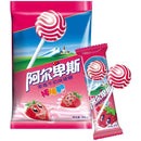 阿尔卑斯 棒棒糖 草莓牛奶味/Lollipop mit Milch- und Erdbeergeschmack 10g