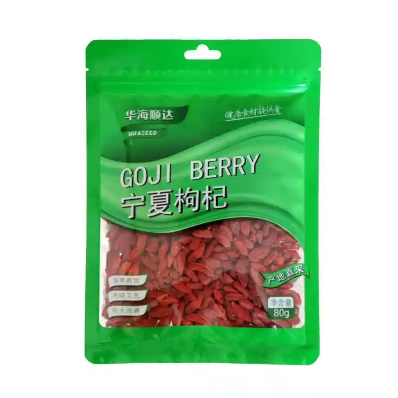 华海顺达 宁夏枸杞/HUASEED Getrocknete Bocksdorn-Frucht (Goji-Beeren) 80g