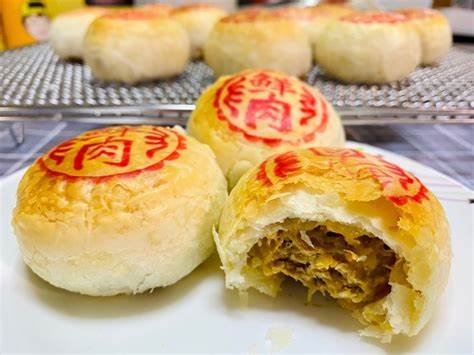 中秋节 卤味 鲜肉月饼 预订 / Marinade Mondkuchen vorbestellen