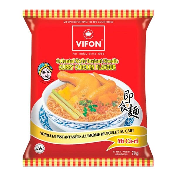 越南 方便面 咖喱鸭肉味/VIFON Instant Nudeln Chickencurry-Geschmack 70g