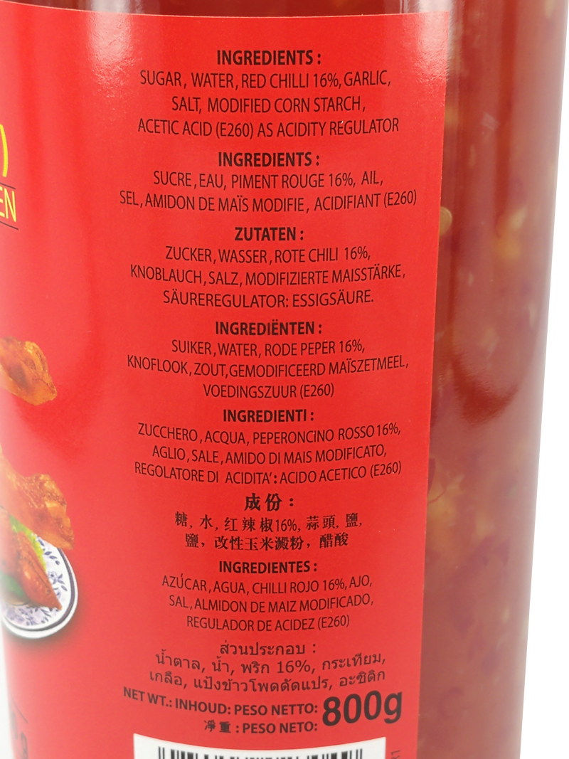 Cock Brand 甜辣味辣椒酱 / Süsse Chilisauce für Huhn 800g