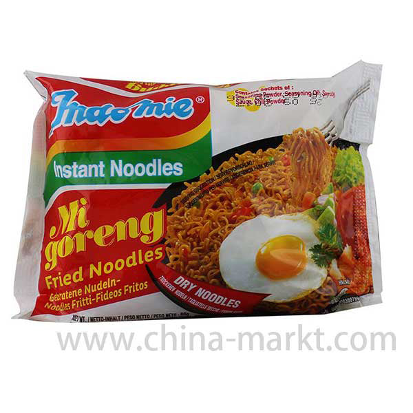 印尼 原味捞面方便面/INDOMIE Gebratene Instantnudeln "Mi Goreng", Originalgeschmack 80g