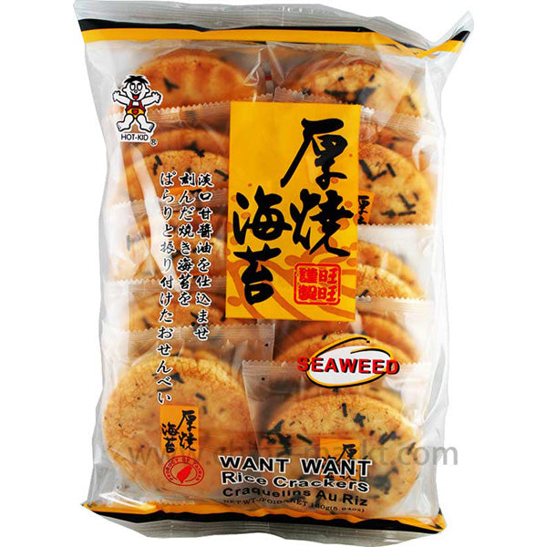 旺旺 厚烧海苔/WantWant Seetang  Reis Cracker 160g
