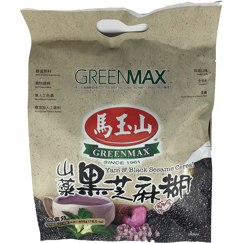 马玉山 山药黑芝麻糊/Instant Süssesuppe mit Sesam 455g (13*35g)