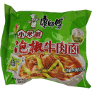 康师傅 小米椒 泡椒牛肉面/KSF Instant Nudel Rindfleischgemack mit eingelegter Chilie 103g