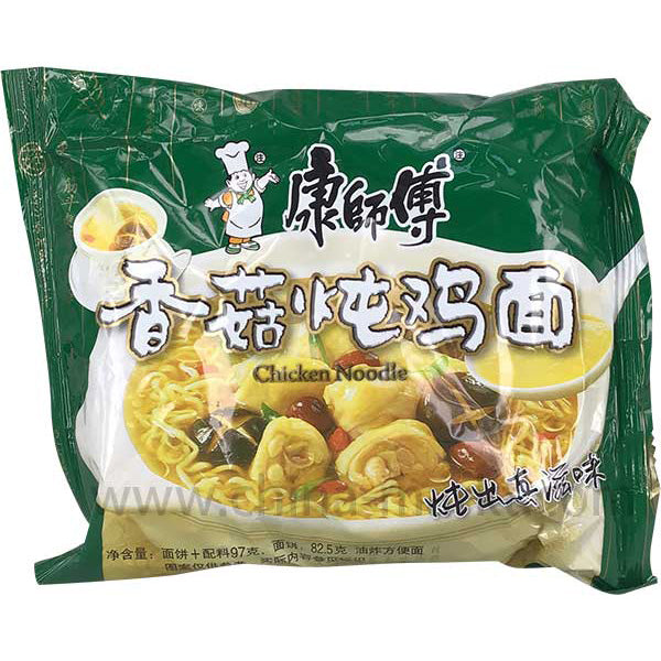 KangShiFu Instant Nudelnsuppe Hühner Pilze Geschmack 97g