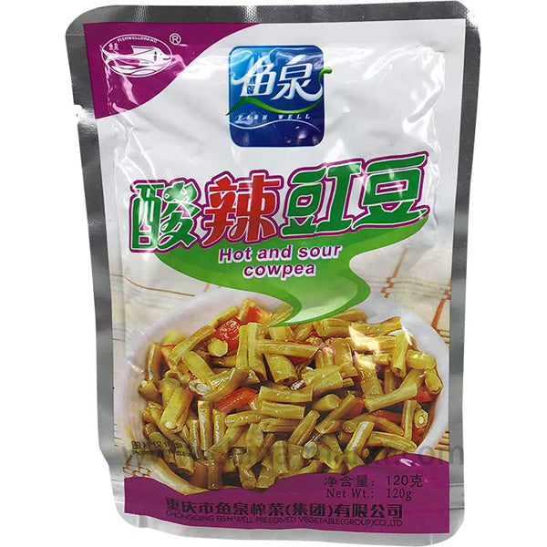 鱼泉 酸辣豇豆/Hot&Sauer Augenbohnen 120g