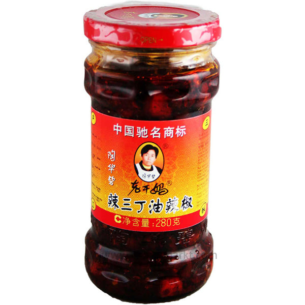 老干妈 辣三丁油辣椒/Geschmack Chilli-Sauce 280g