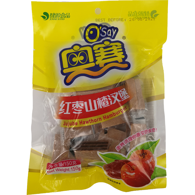 奥赛 红枣山楂汉堡/Aosai Jujube Hawthorn Hamburer 150g