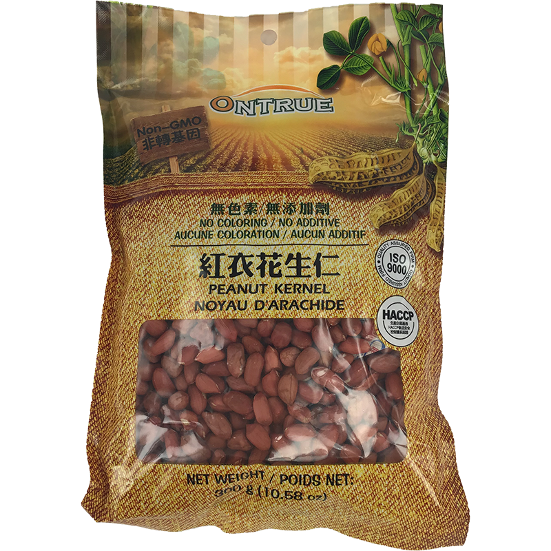 安厨 红衣花生仁 非转基因/ONTRUE Erdnusskerne (ohne GMO) 300g
