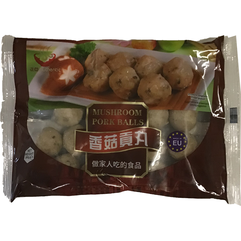 冰冻-TK  正点 香菇贡丸 / Schweinefleischbällchen mit Shiitake Pilzen 360g