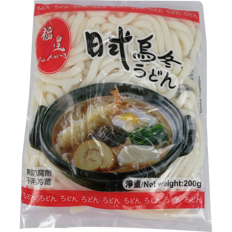 福星 日式乌冬面/FuXing Japanische Stil Udon Nudeln 200g