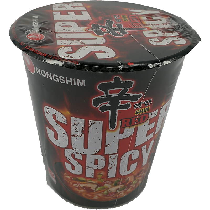 农心 辛拉面超辣激辛碗面/NongShim Instant Nudeln Super Scharf 68g