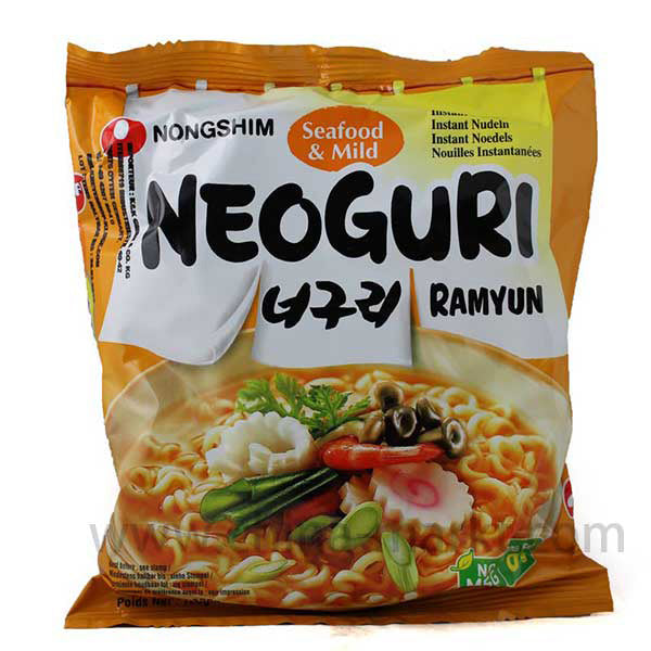 Nongshim Instant Nudelsuppe Neoguri Seafood Mild 120g