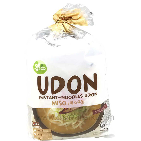 Allgroo Instant Noodles Udon mit Misogeschmack 690g