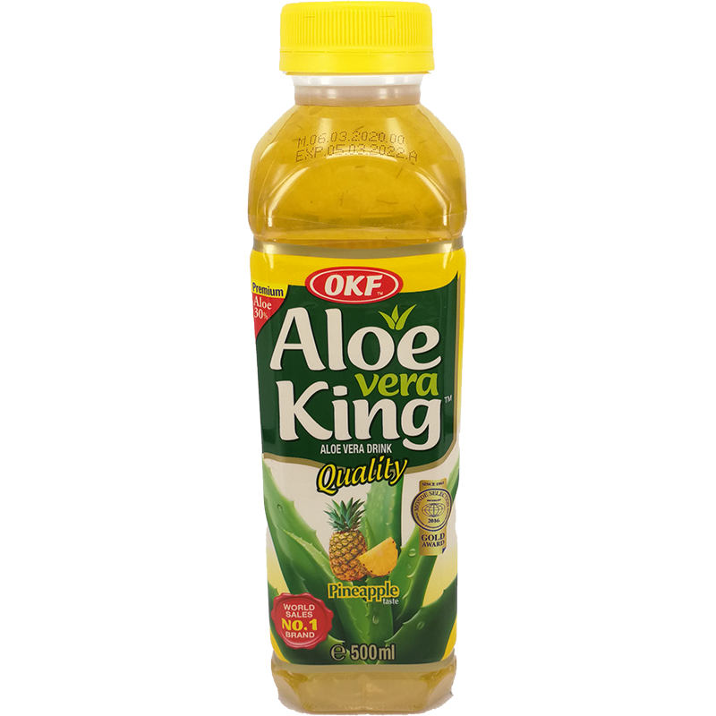 OKF 韩国芦荟饮料 菠萝味 / Aloe Vera King Getränk mit Ananasgeschmack 500ml