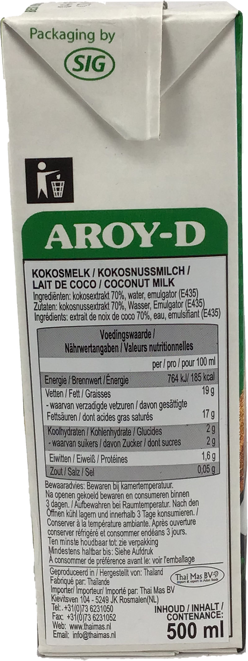 AROY-D 椰奶/Kokosnussmilch 500ml