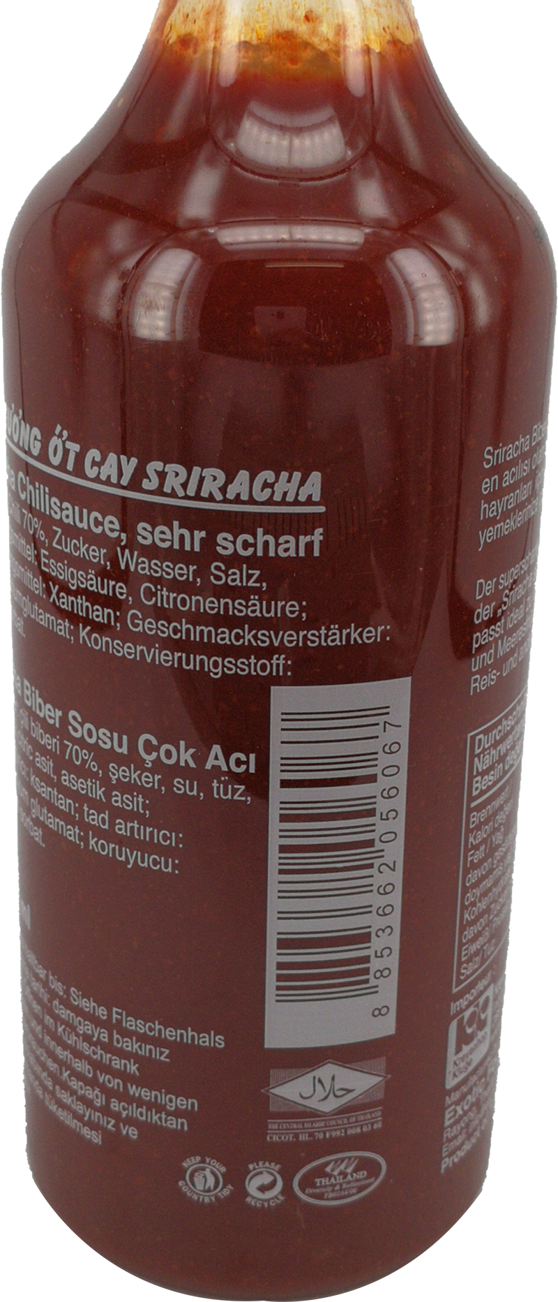 飞鹅 辣椒酱 特辣/Sriracha sehr Scharfe Chilisauce 455ml