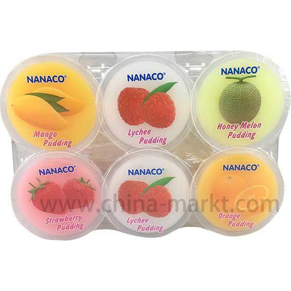 NANACO Nata Decoco Pudding Mixed 80g*6