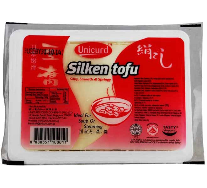 统一豆腐 日本嫩滑盒装豆腐(红)/Unicurd Silken Tofu 300g
