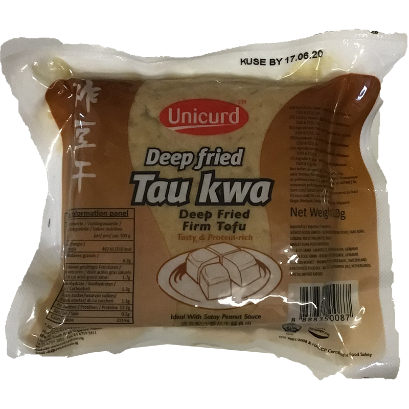 统一豆腐 新鲜炸豆干 真空包装 / Unicurd Deep Fried Tau Kwan 220g
